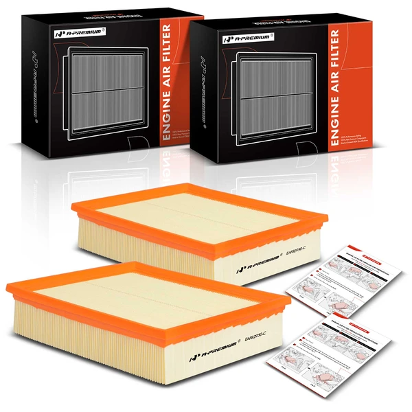 2 Pcs Engine Air Filter for Land Rover Range Rover 1995-2002 Discovery Freelander