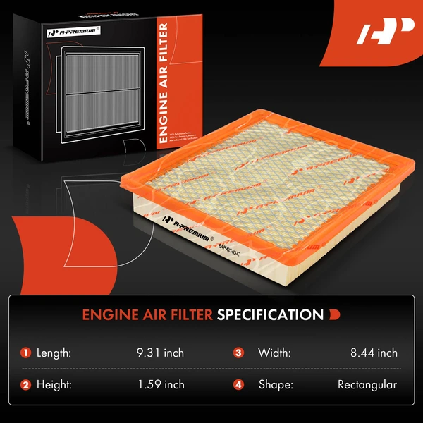 Engine & Activated Carbon Cabin Air Filter for Chrysler Town & Country Dodge Grand Caravan VW