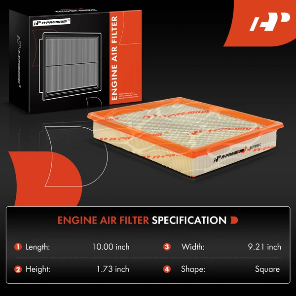 Engine & Activated Carbon Cabin Air Filter for Ford Mustang 2005-2010 4.0L 4.6L