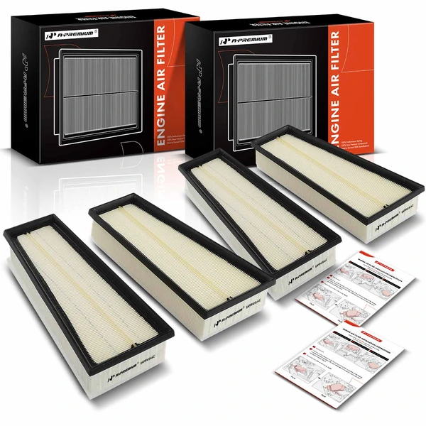 4 Pcs Engine Air Filter for 2019-2021 2023 Mercedes-Benz AMG GT 63 S