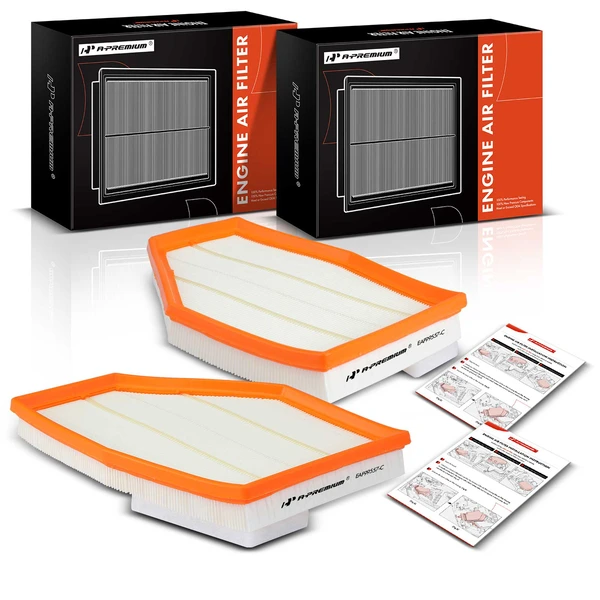 2 Pcs Left & Right Engine Air Filter for BMW G11 750i xDrive G30 M550i xDrive G16