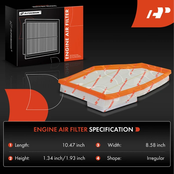 2 Pcs Left & Right Engine Air Filter for BMW G11 750i xDrive G30 M550i xDrive G16