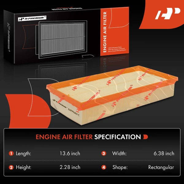 Engine Air Filter for Land Rover Defender 110 2020-2024 Defender 130 Defender 90