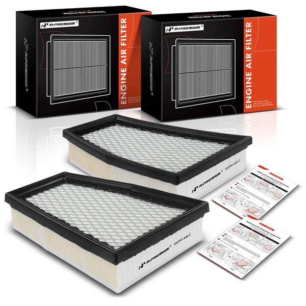 2 Pcs Left & Right Engine Air Filter for Audi RS5 2013 2014 2015 V8 4.2L