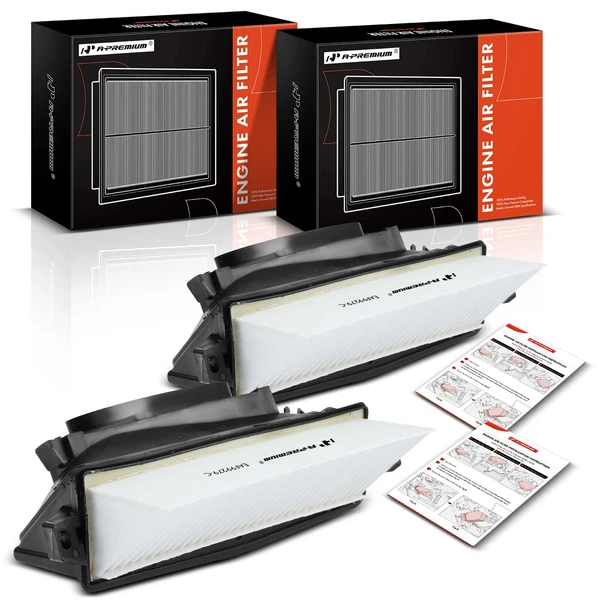 2 Pcs Left & Right Engine Air Filter for 2010-2016 Mercedes-Benz GL350