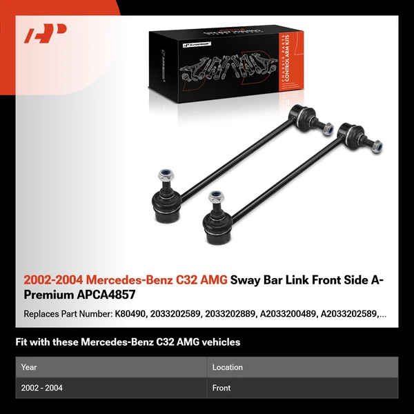 2002-2004 Mercedes-Benz C32 AMG Sway Bar Link Front Side A-Premium APCA4857