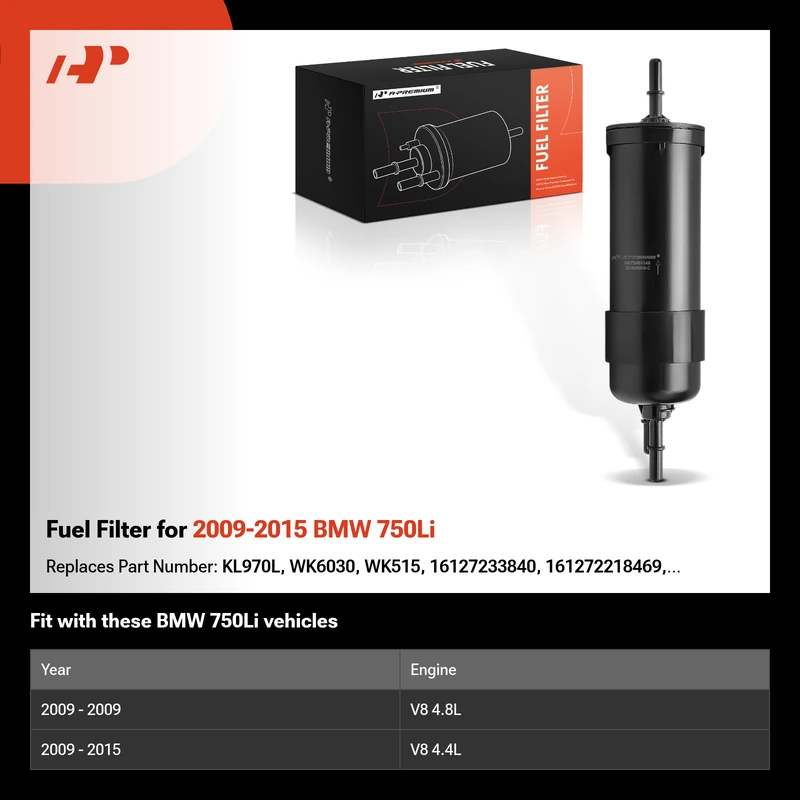 Fuel Filter for 2009-2015 BMW 750Li
