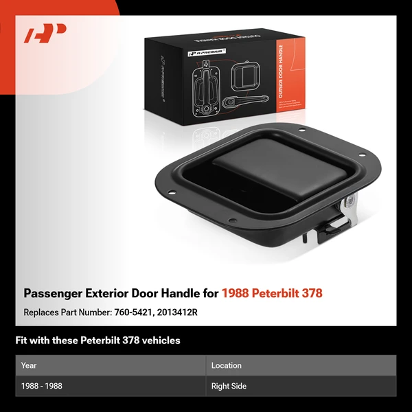 Passenger Exterior Door Handle for 1988 Peterbilt 378