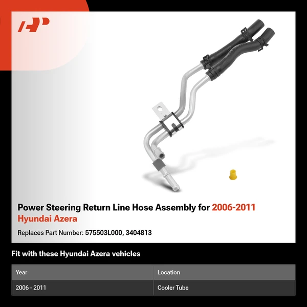 Power Steering Return Line Hose Assembly for 2006-2011 Hyundai Azera