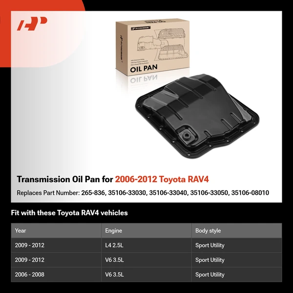 Transmission Oil Pan for 2006-2012 Toyota RAV4