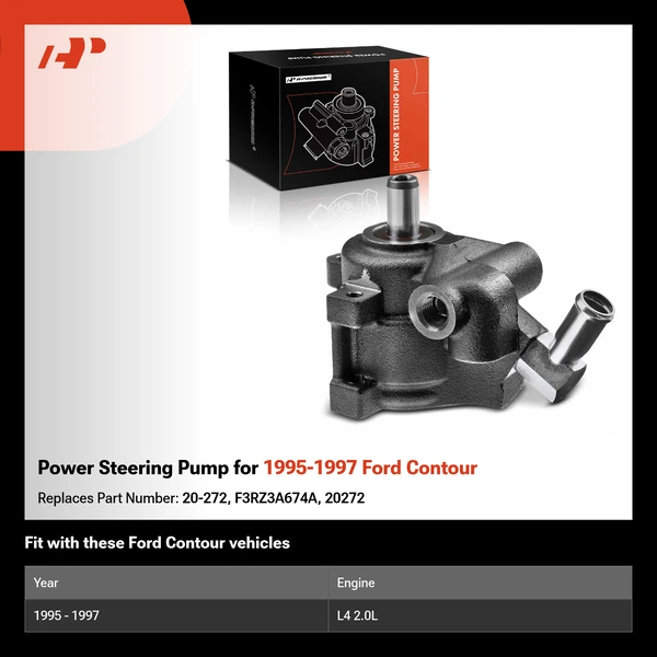 Power Steering Pump for 1995-1997 Ford Contour