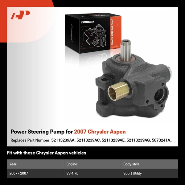 Power Steering Pump for 2007 Chrysler Aspen