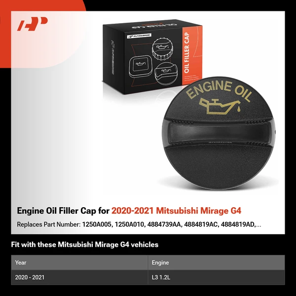 Engine Oil Filler Cap for 2020-2021 Mitsubishi Mirage G4