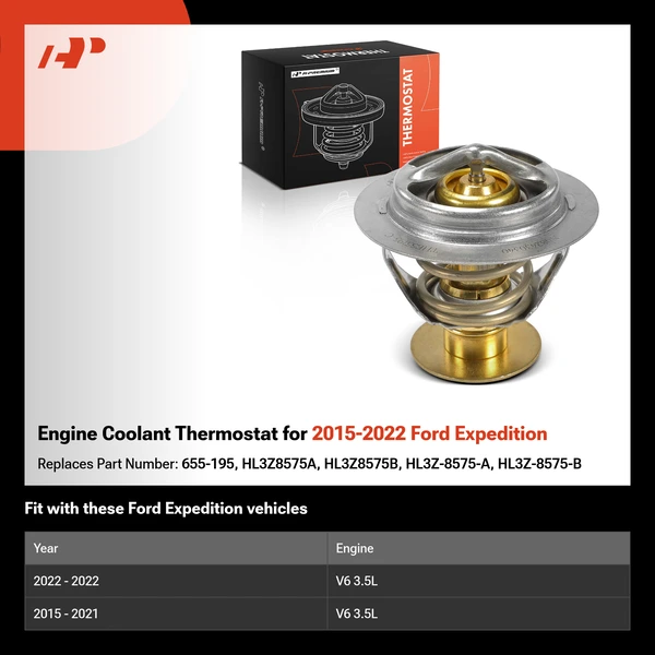 Engine Coolant Thermostat for 2015-2022 Ford Expedition
