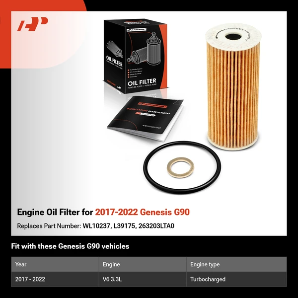 Engine Oil Filter for 2017-2022 Genesis G90