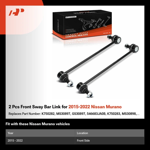 2 Pcs Front Sway Bar Link for 2015-2022 Nissan Murano