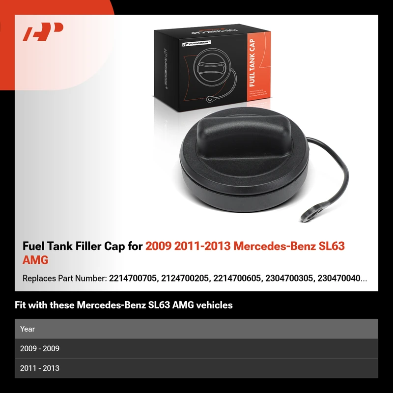 Fuel Tank Filler Cap for 2009 2011-2013 Mercedes-Benz SL63 AMG