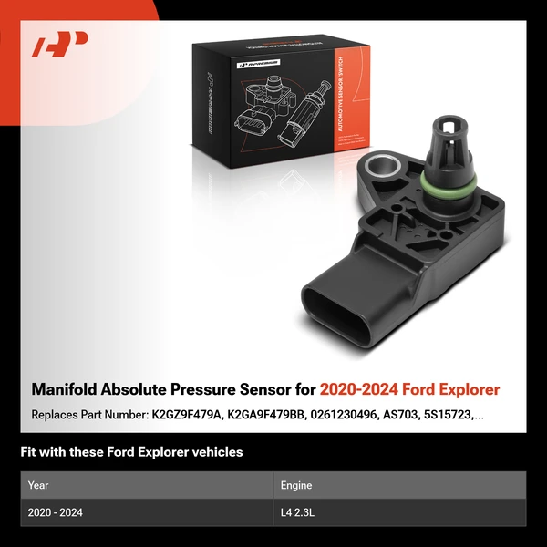 Manifold Absolute Pressure Sensor for 2020-2024 Ford Explorer
