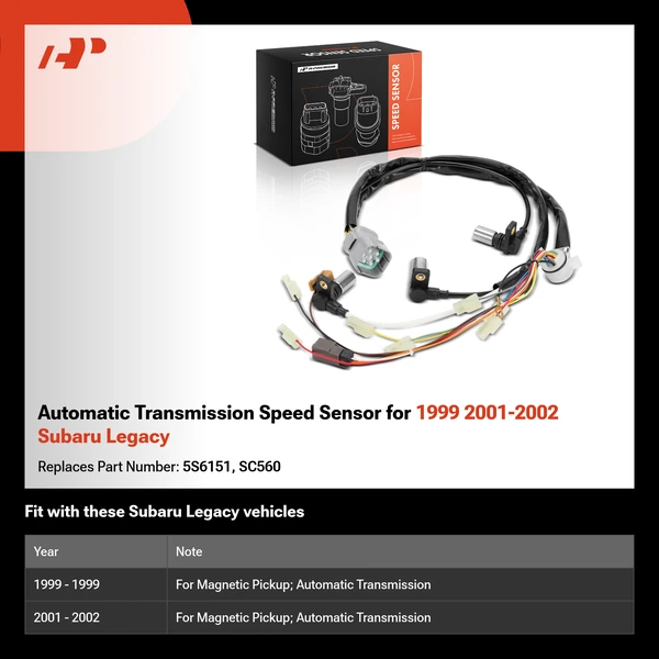 Automatic Transmission Speed Sensor for 1999 2001-2002 Subaru Legacy