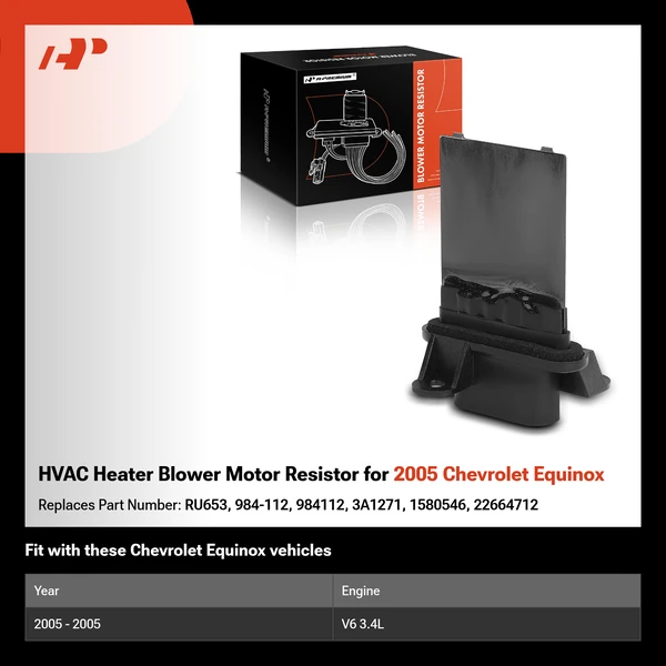 HVAC Heater Blower Motor Resistor for 2005 Chevrolet Equinox