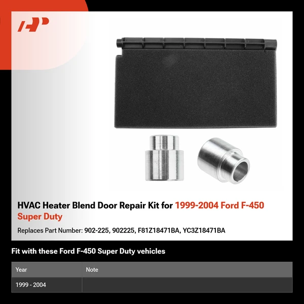 HVAC Heater Blend Door Repair Kit for 1999-2004 Ford F-450 Super Duty