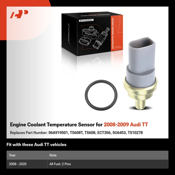 Engine Coolant Temperature Sensor for 2008-2009 Audi TT