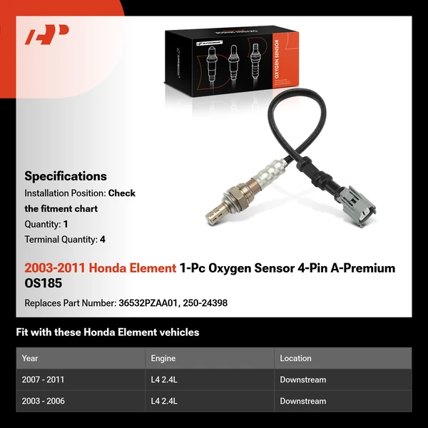 2003-2011 Honda Element 1-Pc Oxygen Sensor 4-Pin A-Premium OS185