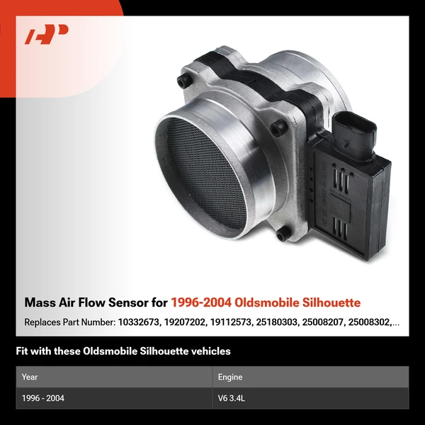 Mass Air Flow Sensor for 1996-2004 Oldsmobile Silhouette