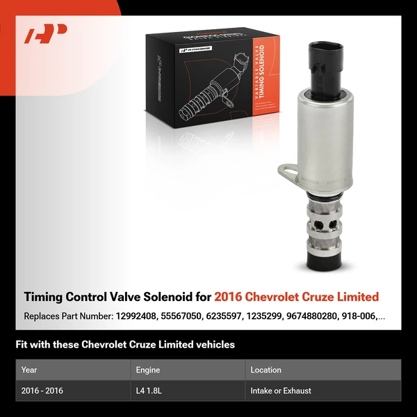 Timing Control Valve Solenoid for 2016 Chevrolet Cruze Limited