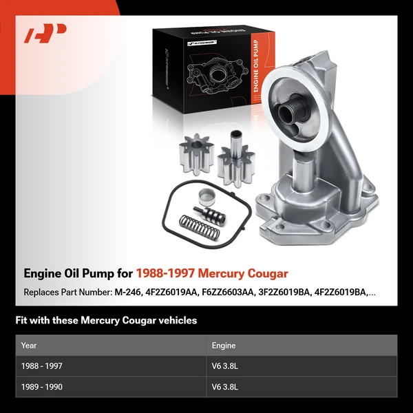 Engine Oil Pump for 1988-1997 Mercury Cougar