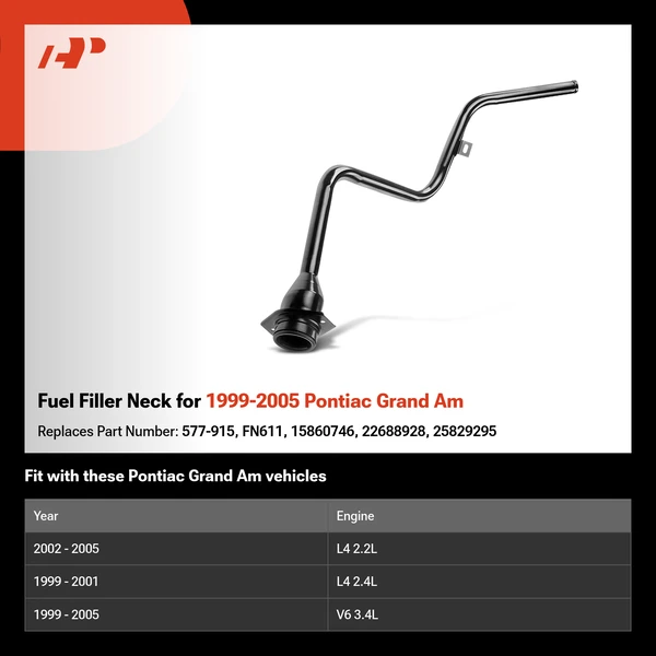 Fuel Filler Neck for 1999-2005 Pontiac Grand Am