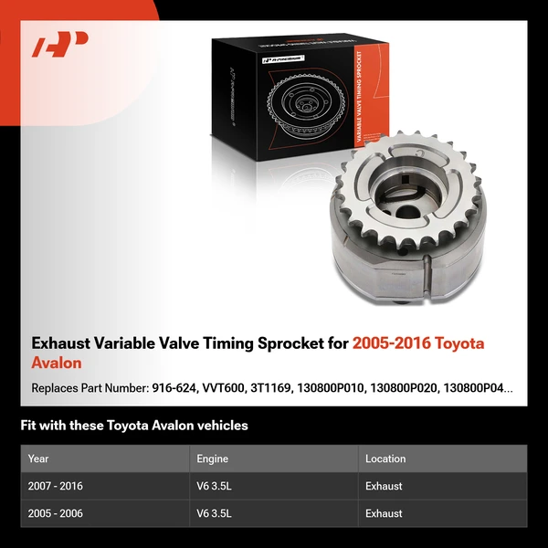 Exhaust Variable Valve Timing Sprocket for 2005-2016 Toyota Avalon