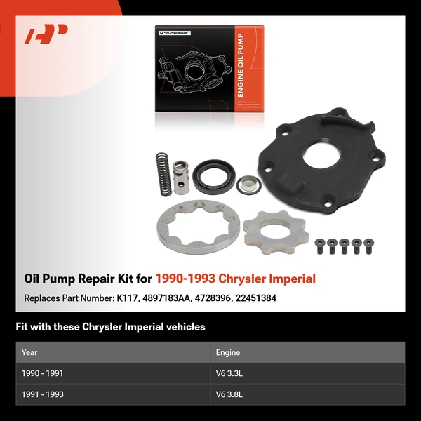 Oil Pump Repair Kit for 1990-1993 Chrysler Imperial