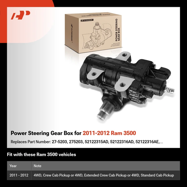 Power Steering Gear Box for 2011-2012 Ram 3500