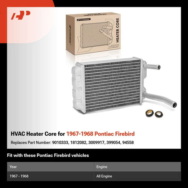 HVAC Heater Core for 1967-1968 Pontiac Firebird
