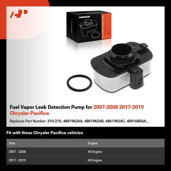 Fuel Vapor Leak Detection Pump for 2007-2008 2017-2019 Chrysler Pacifica