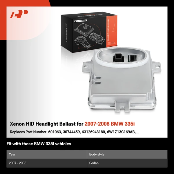 Xenon HID Headlight Ballast for 2007-2008 BMW 335i