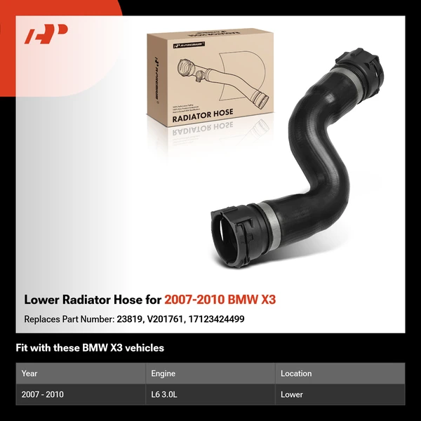 Lower Radiator Hose for 2007-2010 BMW X3