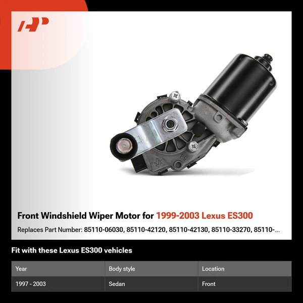 Front Windshield Wiper Motor for 1999-2003 Lexus ES300