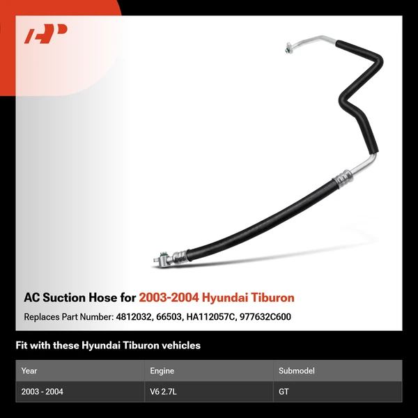 AC Suction Hose for 2003-2004 Hyundai Tiburon