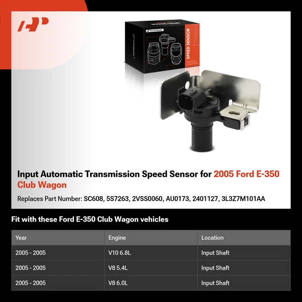 Input Automatic Transmission Speed Sensor for 2005 Ford E-350 Club Wagon