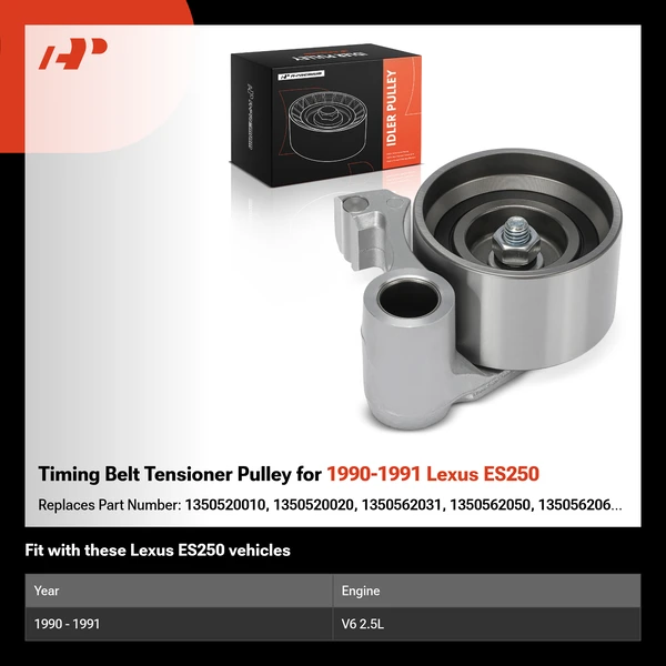 Timing Belt Tensioner Pulley for 1990-1991 Lexus ES250