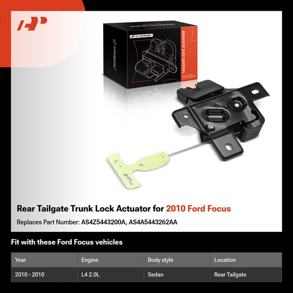 Rear Tailgate Trunk Lock Actuator for 2010 Ford Focus