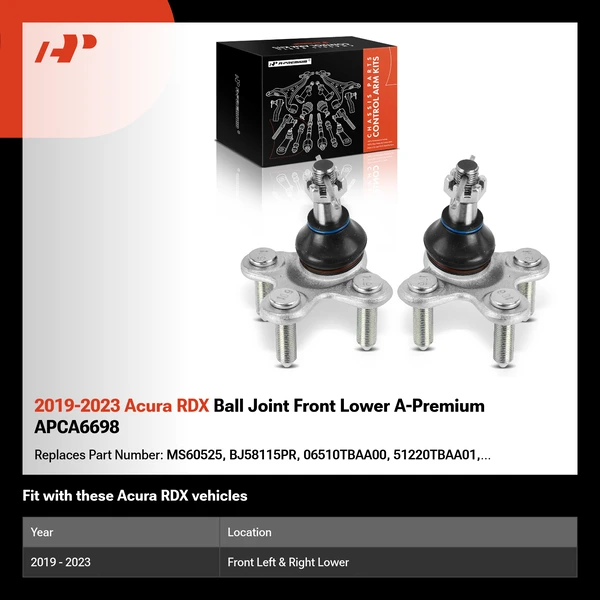 2019-2023 Acura RDX Ball Joint Front Lower A-Premium APCA6698