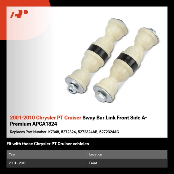 2001-2010 Chrysler PT Cruiser Sway Bar Link Front Side A-Premium APCA1824
