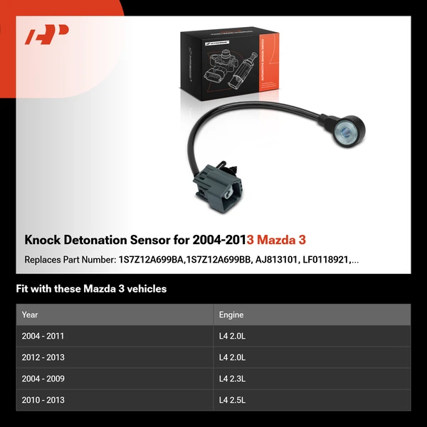 Knock Detonation Sensor for 2004-2013 Mazda 3