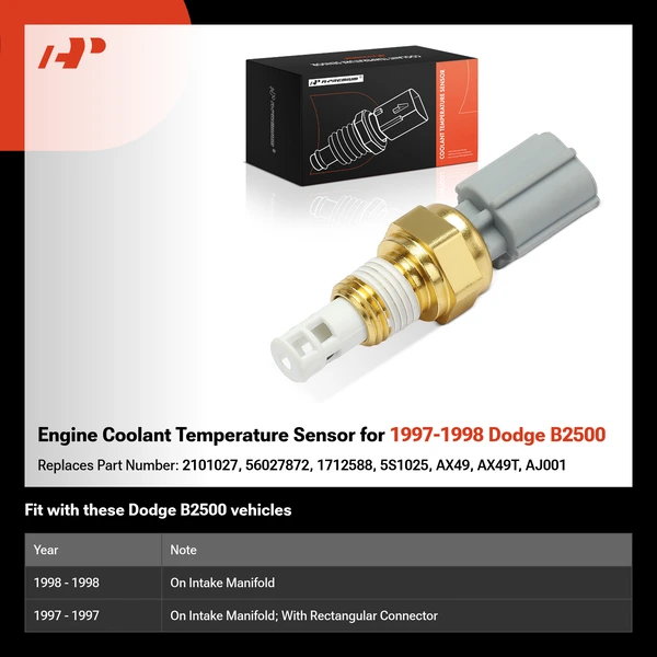 Engine Coolant Temperature Sensor for 1997-1998 Dodge B2500