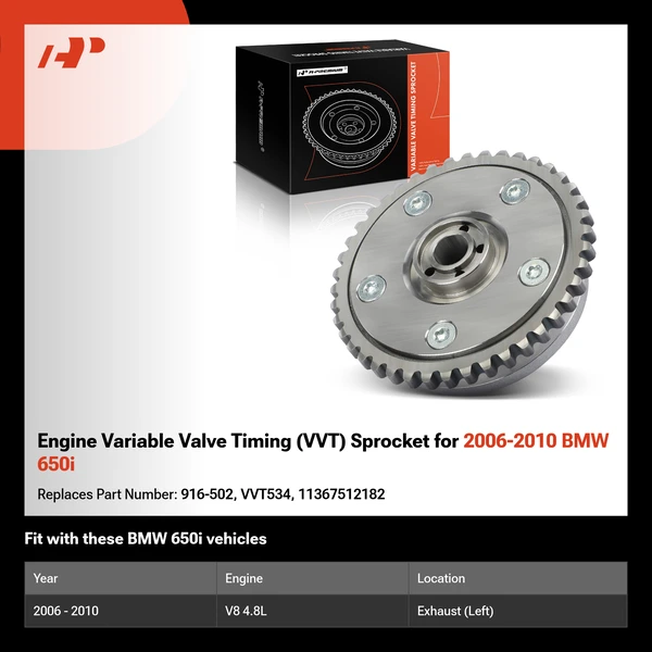 Engine Variable Valve Timing (VVT) Sprocket for 2006-2010 BMW 650i