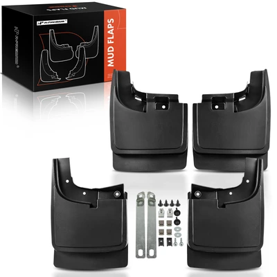 4 Pcs Front & Rear Mud Flaps Splash Guards with Fender Flares