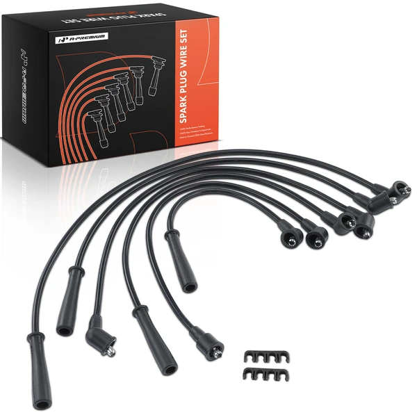 6 Pcs Spark Plug Wire Set for Toyota Pickup 1983-1992 L4 2.4L V6 3.0L Petrol